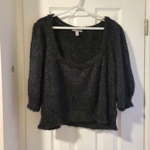 ASOS Curve Sweater Fluffy Scoop Neck Sweater